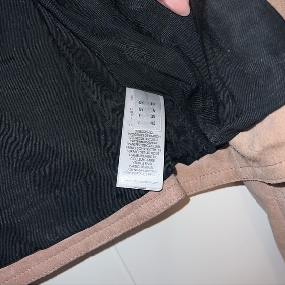 Victoria Victoria Beckham suede Moro leather jacket - Picture 3 of 7